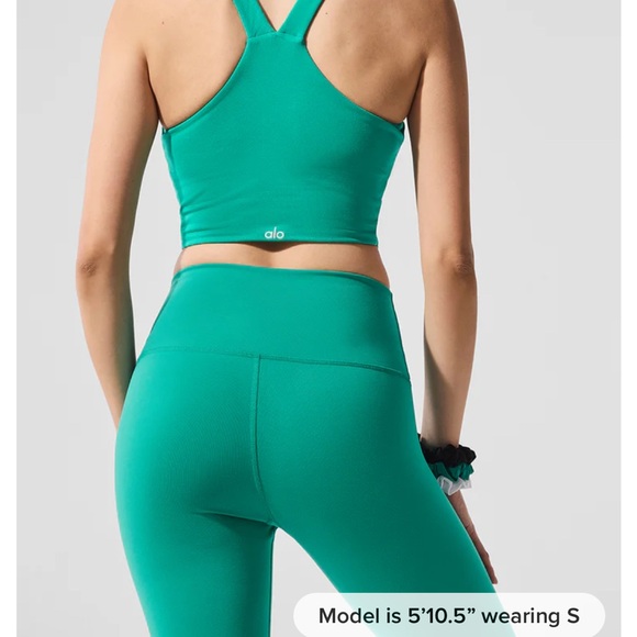 ALO Yoga Vibrant Green Sports Bra - Picture 2 of 6